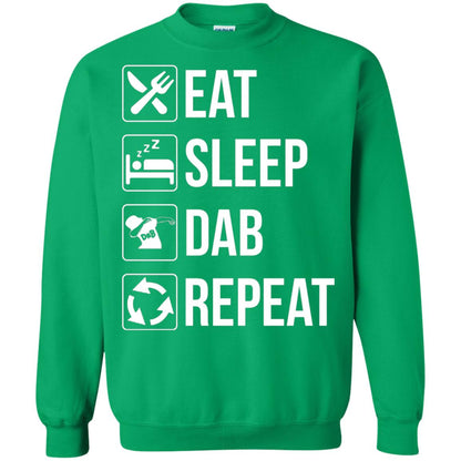 Funny Eat Sleep Dab Repeat T-shirt Irish Green