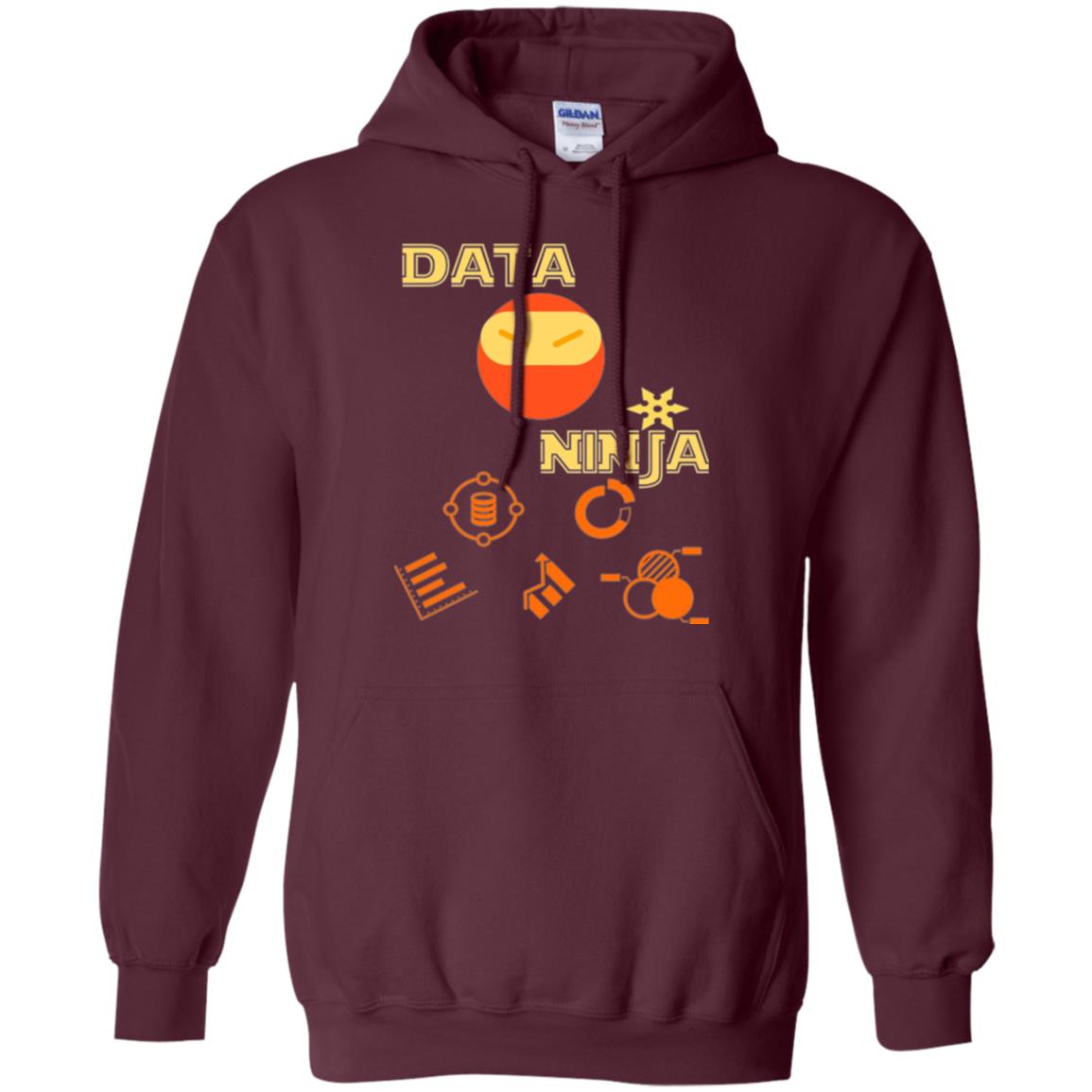 Data Ninja T-shirt Maroon