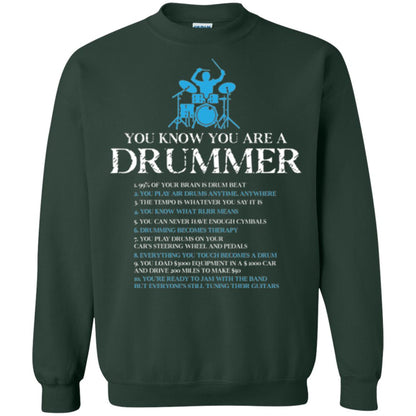 Drummer T-shirt You_re A Drummer Forest Green
