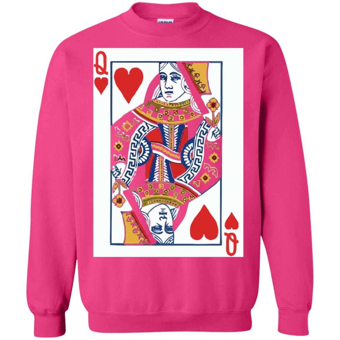 Valentines Day T-shirt Queen Of Hearts Cards Couple Heliconia