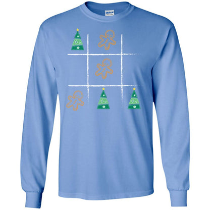 Christmas T-shirt Tic Tac Toe Board Game Carolina Blue
