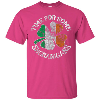 Time For Some Shenanigans St. Patrick_s Day T-shirt Heliconia