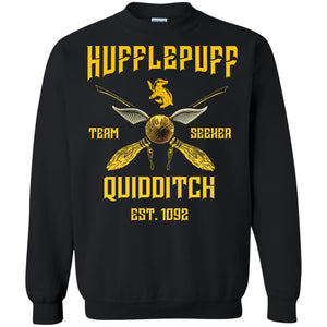 Hufflepuff Quidditch Team Seeker Est 1092 Harry Potter ShirtG180 Gildan Crewneck Pullover Sweatshirt 8 oz.