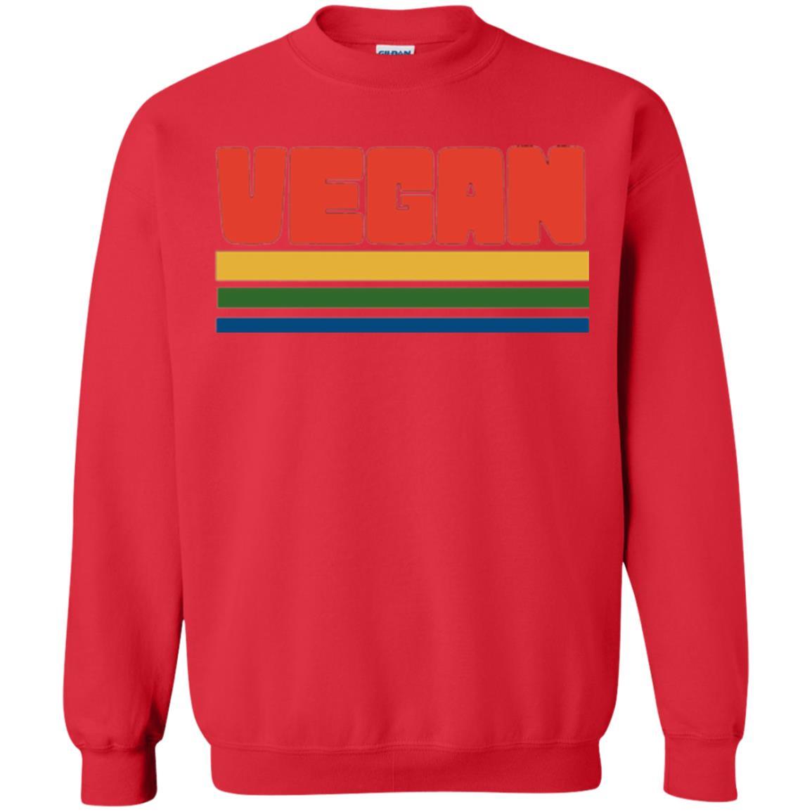Vegan T-shirt Retro Style Veganism Red