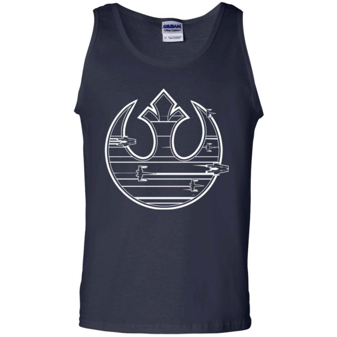 Film T-shirt Last Jedi Rebel Resistance Ship Logo Navy