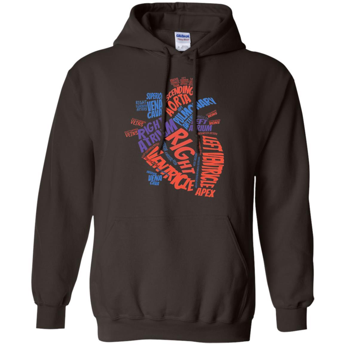 Anatomical Heart T-shirt Dark Chocolate