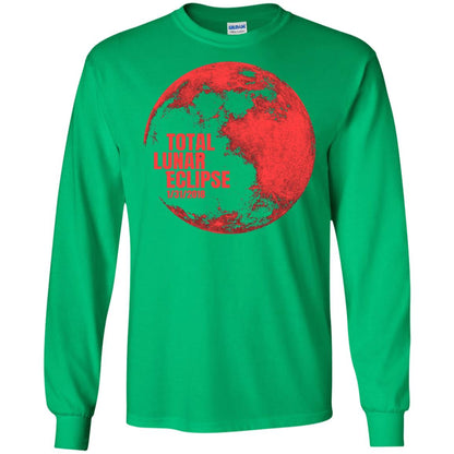 Total Lunar Eclipse 2018 Blood Full Red Moon T-shirt Irish Green