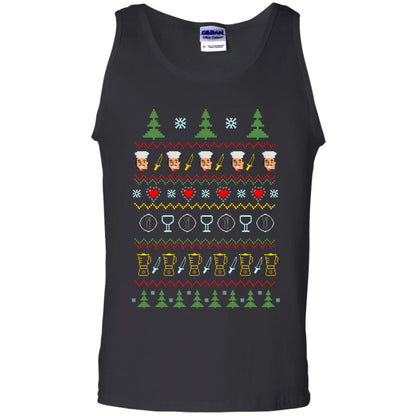 Chef Christmas X-mas Gift Shirt For Cooking Lovers Black
