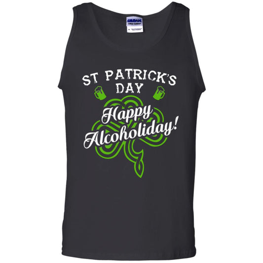 St. Patrick's Day T-shirt Happy Alcoholiday Black