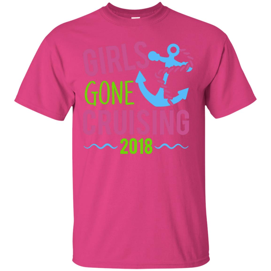 Girls Gone Cruising Girls Trip Cruise T-shirt Heliconia