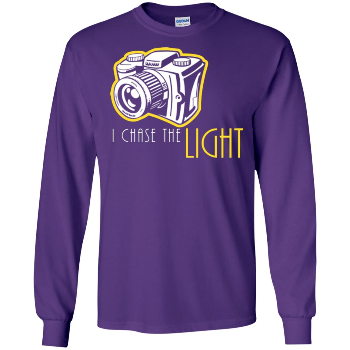 Photography Lover T-shirt I Chase The Light Purple