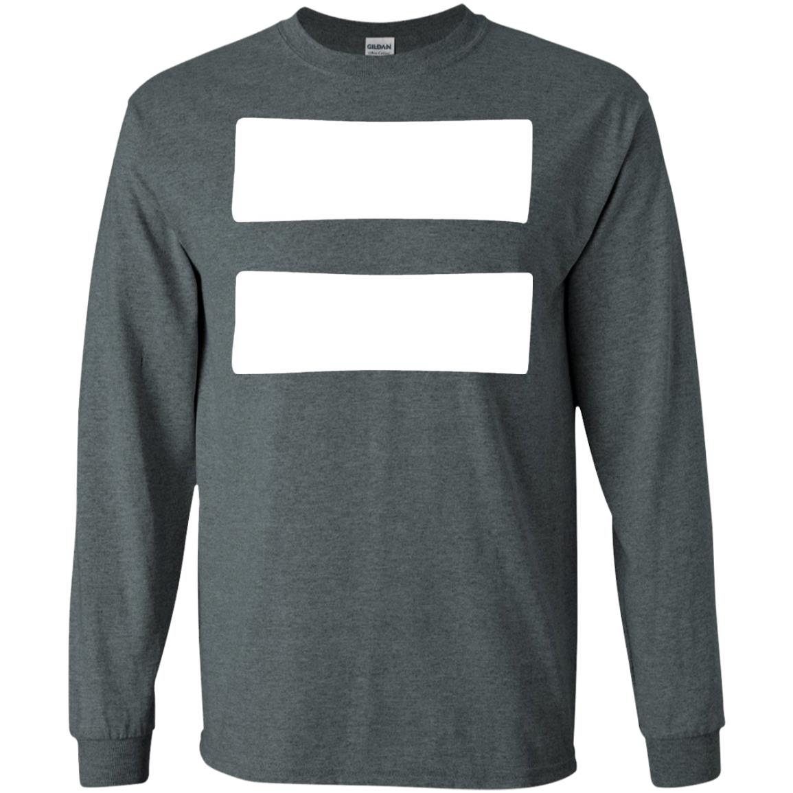Equals Sign T-shirt Equality Symbol Feminism Dark Heather