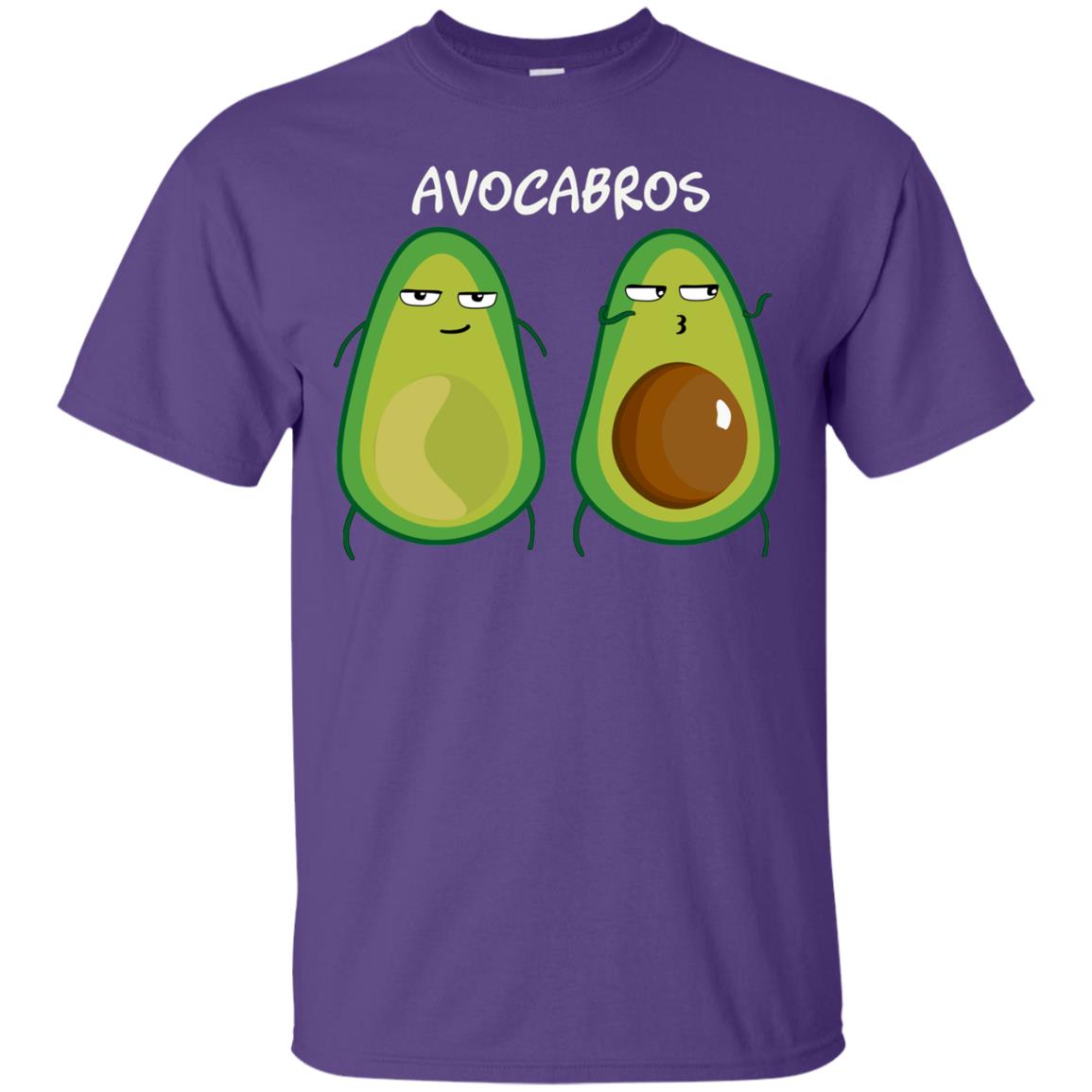 Funny Avocado T-shirt For Bros And Vegans Purple