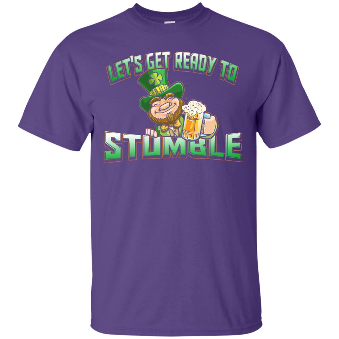 St.patrick_s Day T-shirt Let_s Get Ready To Stumble Purple