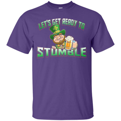 St.patrick_s Day T-shirt Let_s Get Ready To Stumble Purple