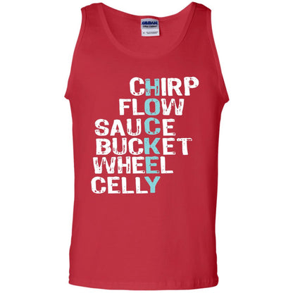 Eat Sleep Hockey Flow Celly Sauce Bucket Flow Wheel Shirt Red