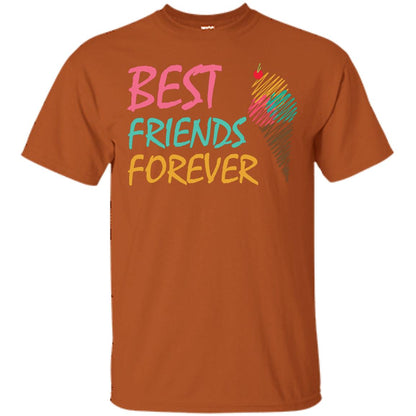 Best Friends Forever Ice Cream Lover T-shirt Texas Orange