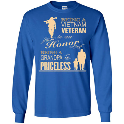 Veteran T-shirt Being A Vietnam Veteran Is An Honor Royal