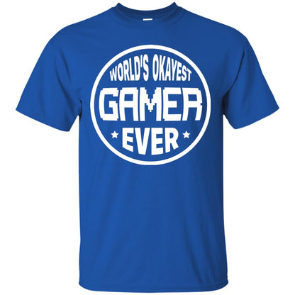 World’s Okayest Gamer Ever Best T-shirt For Gaming Lover Royal
