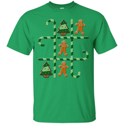 Christmas T-shirt Tic Tac Toe Board Game Irish Green