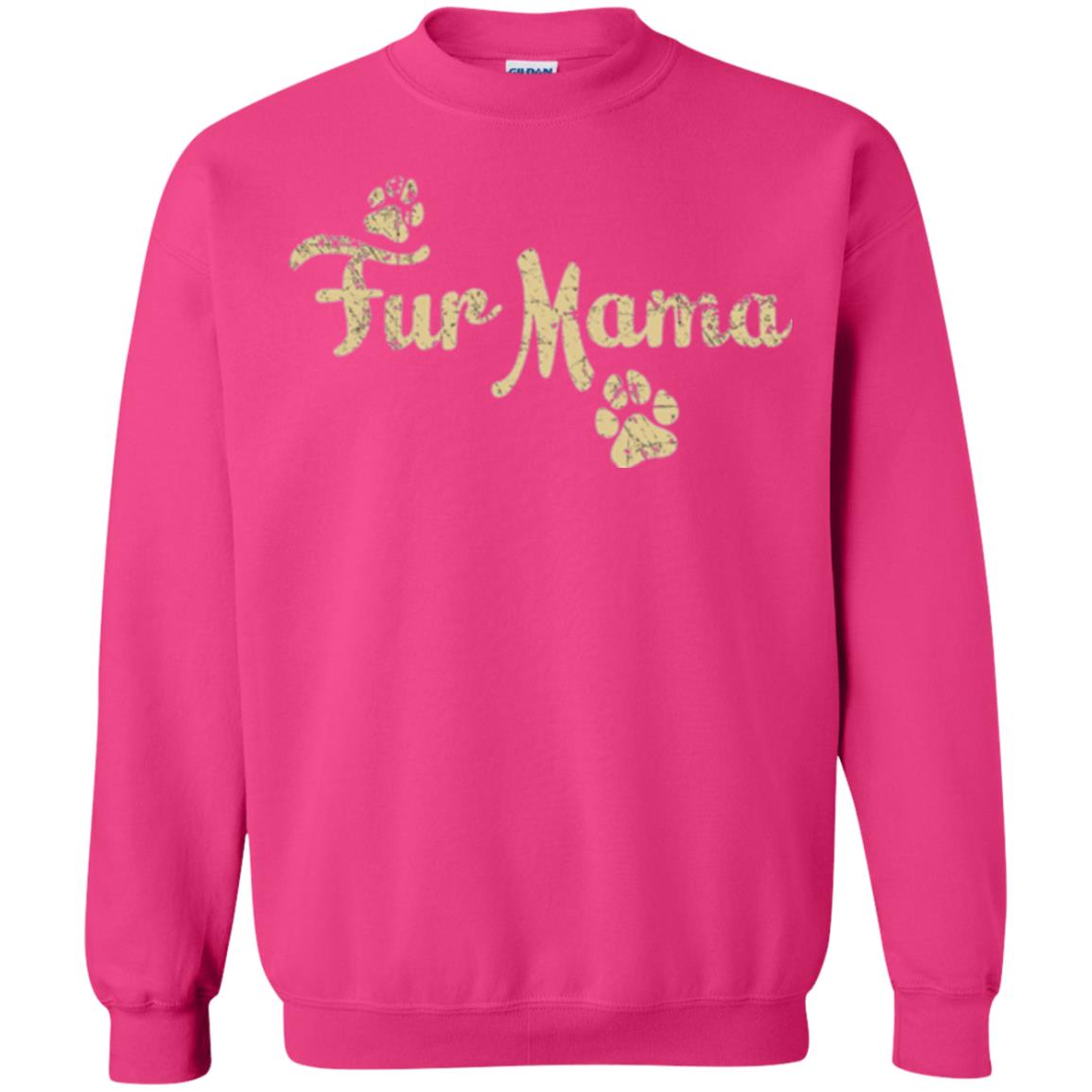 Fur Mama Mommy Love Dog T-shirt Heliconia
