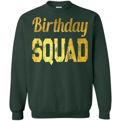 Birthday Squad Gold T-shirt Forest Green