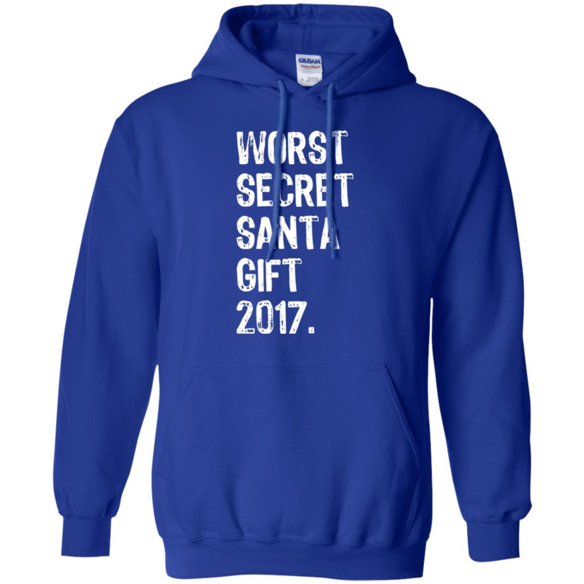 Christmas T-shirt Worst Secret Santa Gift 2017 Royal
