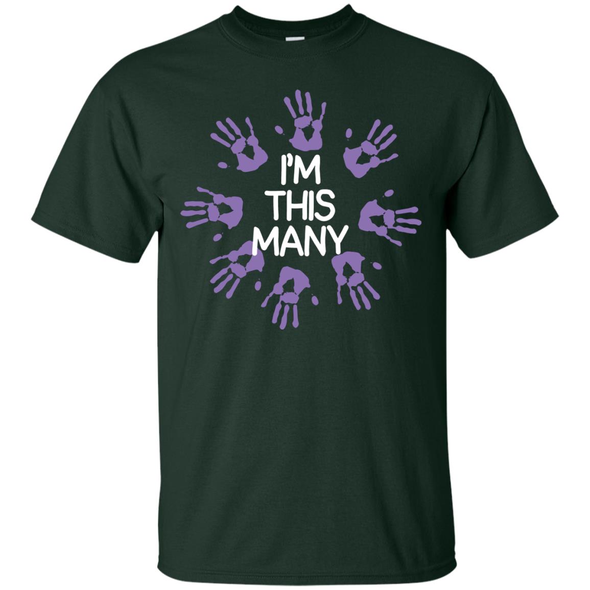 I_m This Many 40th Birthday Shirt Forest