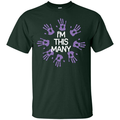 I_m This Many 40th Birthday Shirt Forest