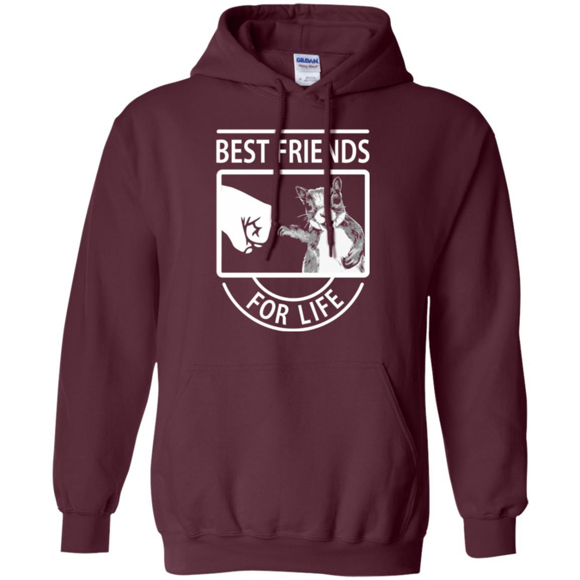 Squirrel T-shirt Best Friend For Life T-shirt Maroon