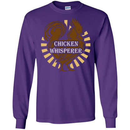 Farmer T-shirt Chicken Whisperer Purple