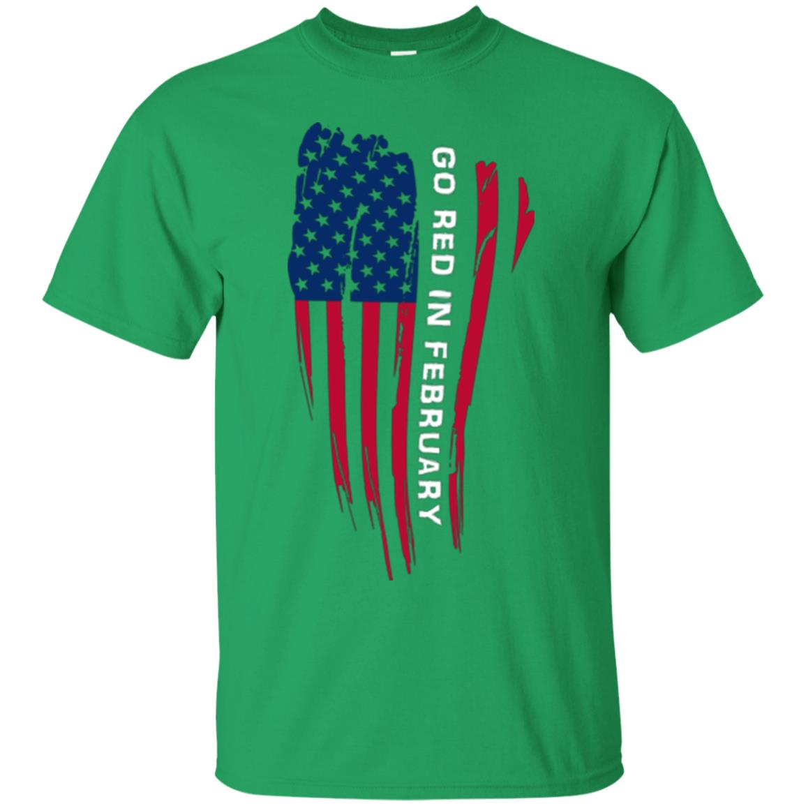 National Wear Red Day T-shirt Go Red In February Irish Green
