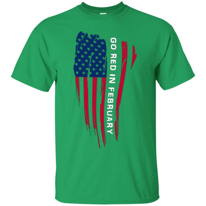 National Wear Red Day T-shirt Go Red In February Irish Green