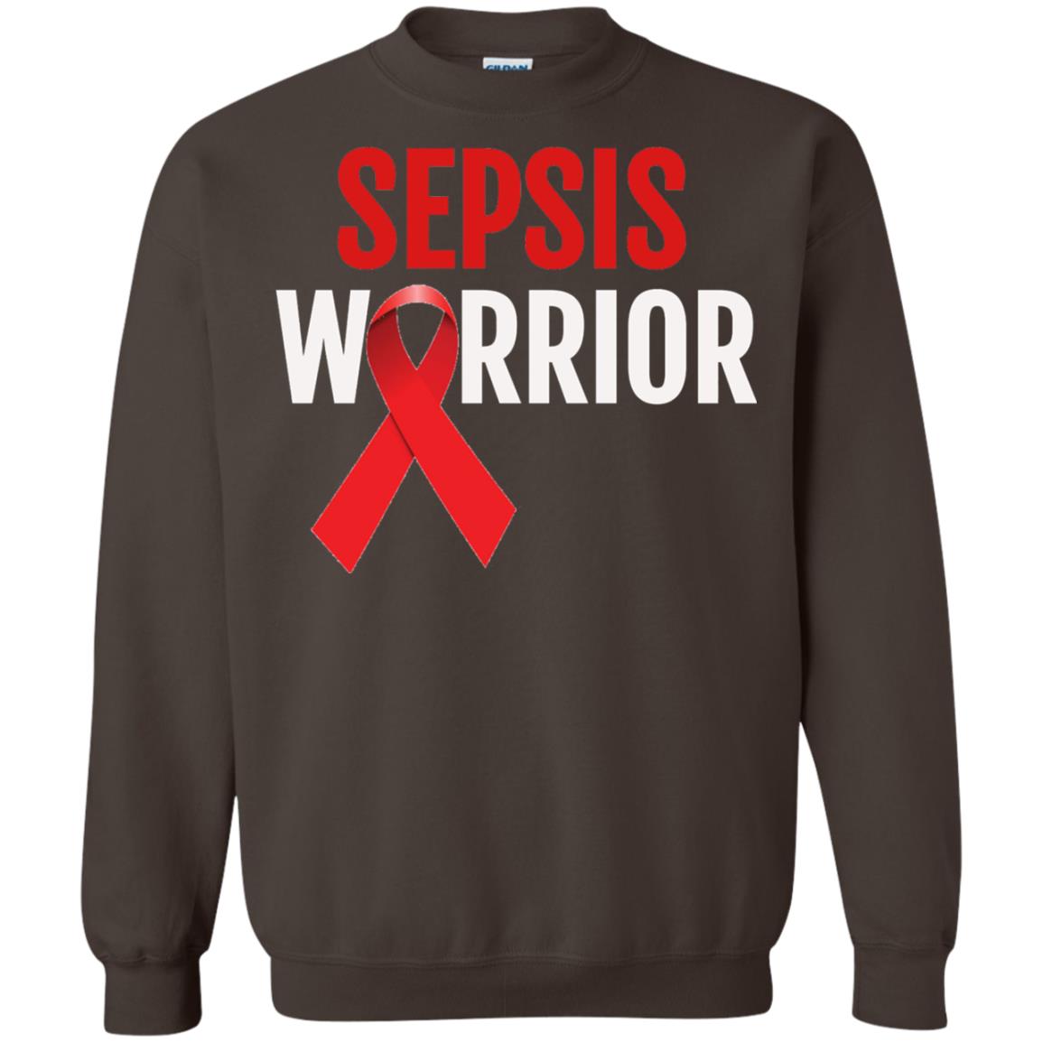 Sepsis Warrior Awareness Faith T-shirt Dark Chocolate