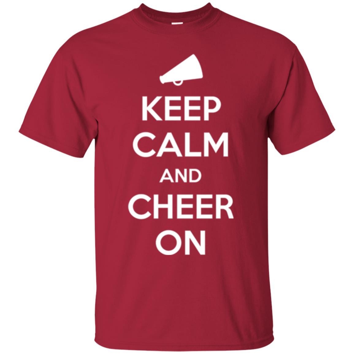 Cheerleader T-shirt Keep Calm And Cheer On Cardinal