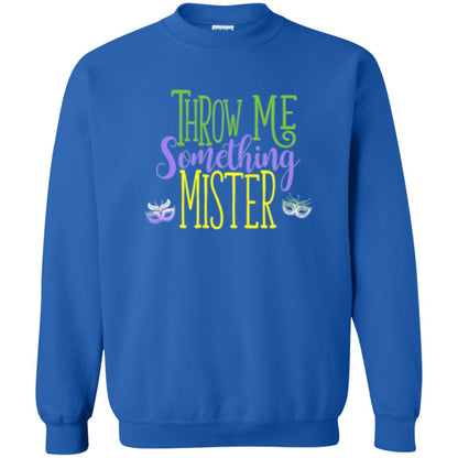 Throw Me Something Mister Mardi Gras T-shirt Royal
