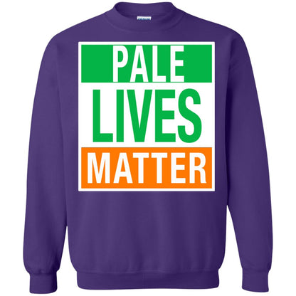 Saint Patrick_s Day T-shirt Pale Lives Matter Purple