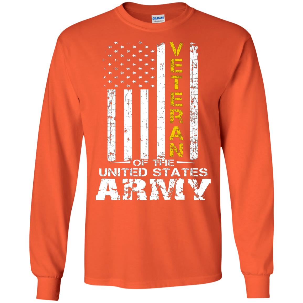 Veteran Of United States Us Army Premium Shirt Orange