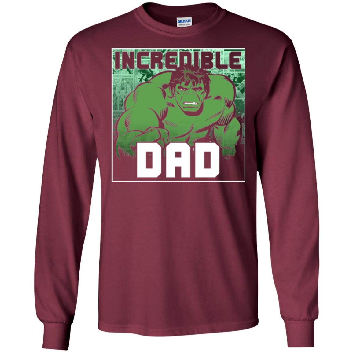 Daddy T-shirt Incredable Dad Maroon