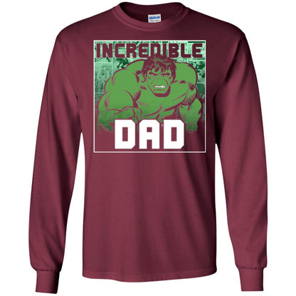 Daddy T-shirt Incredable Dad Maroon