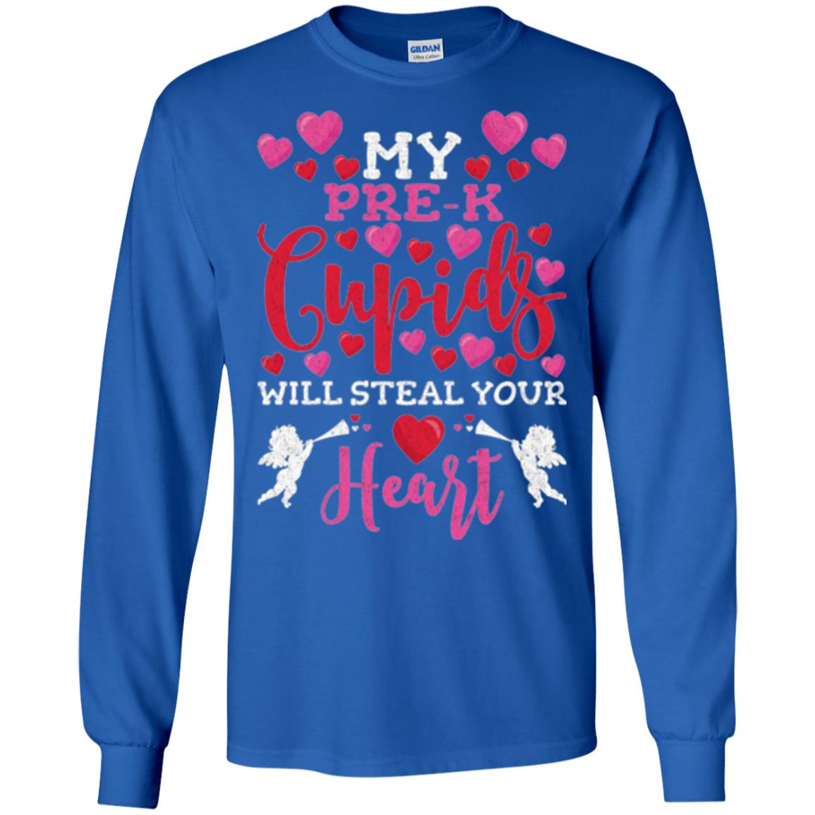 Teacher Valentines Day Shirt My Pre-k Cupids Will Steal Your Heart Royal