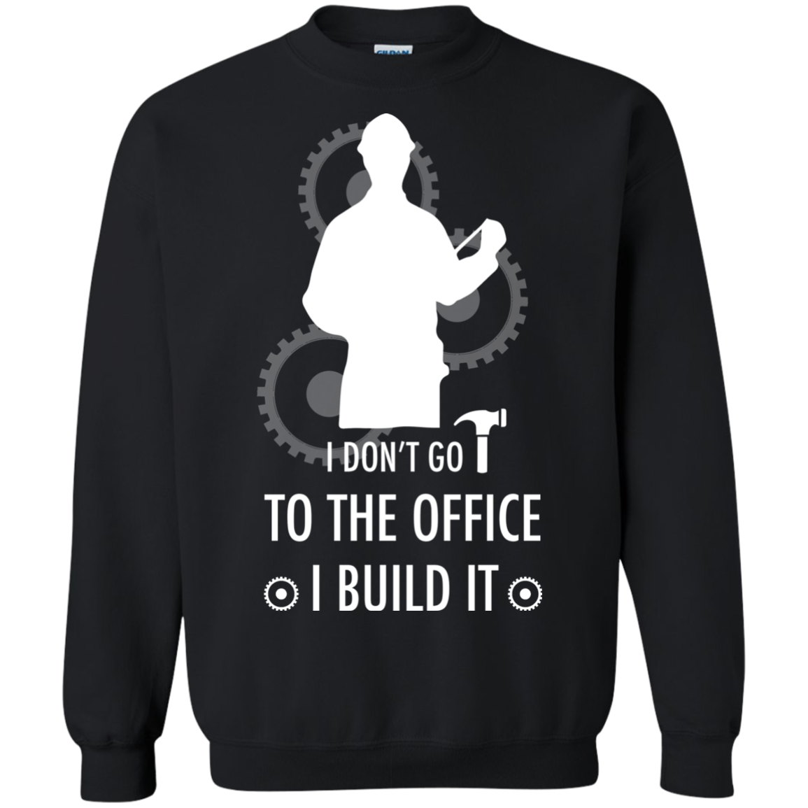 Engineer T-shirt I Don't Go To The Office I Build It Black