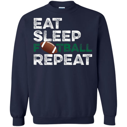 Eat Sleep Football Repeat Football Lover Shirt Navy