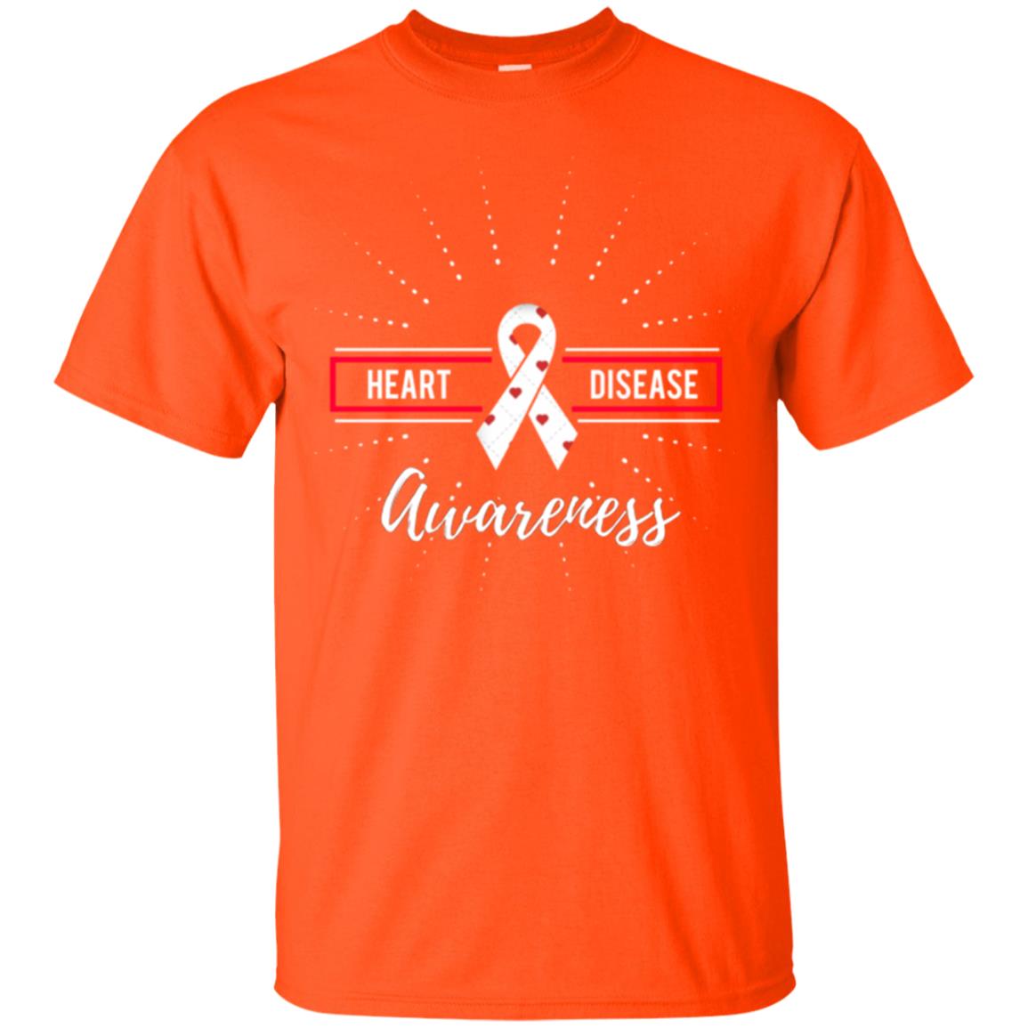 Heart Disease Awareness T-shirt Orange