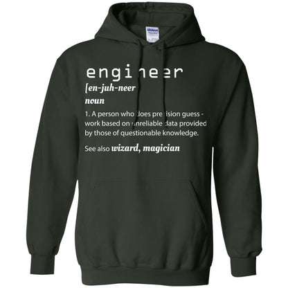 A Person Who Does Precision Guess Work Based On Engineer T-shirt Forest Green