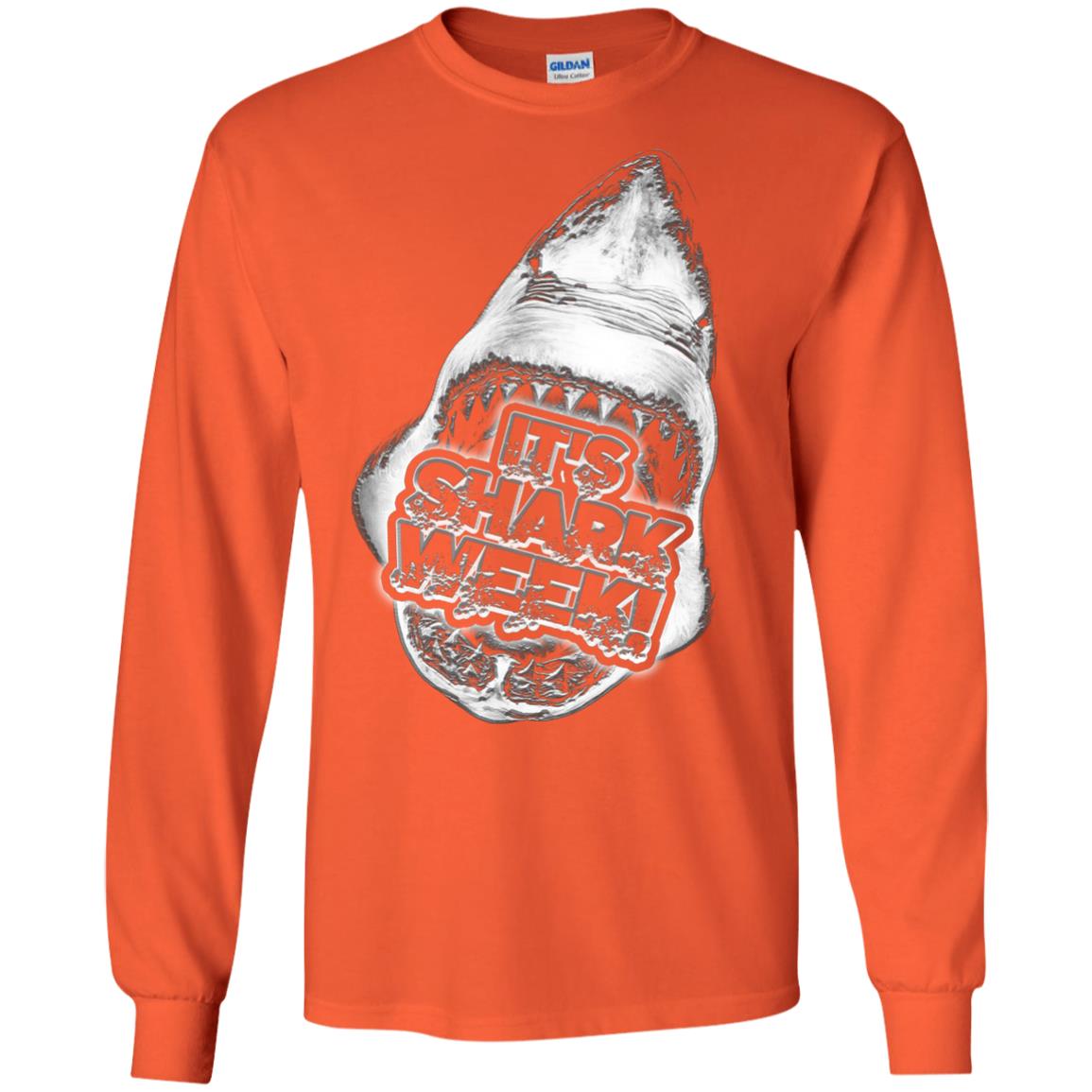 Every Day Of Shark Week T-shirt 2018 Orange