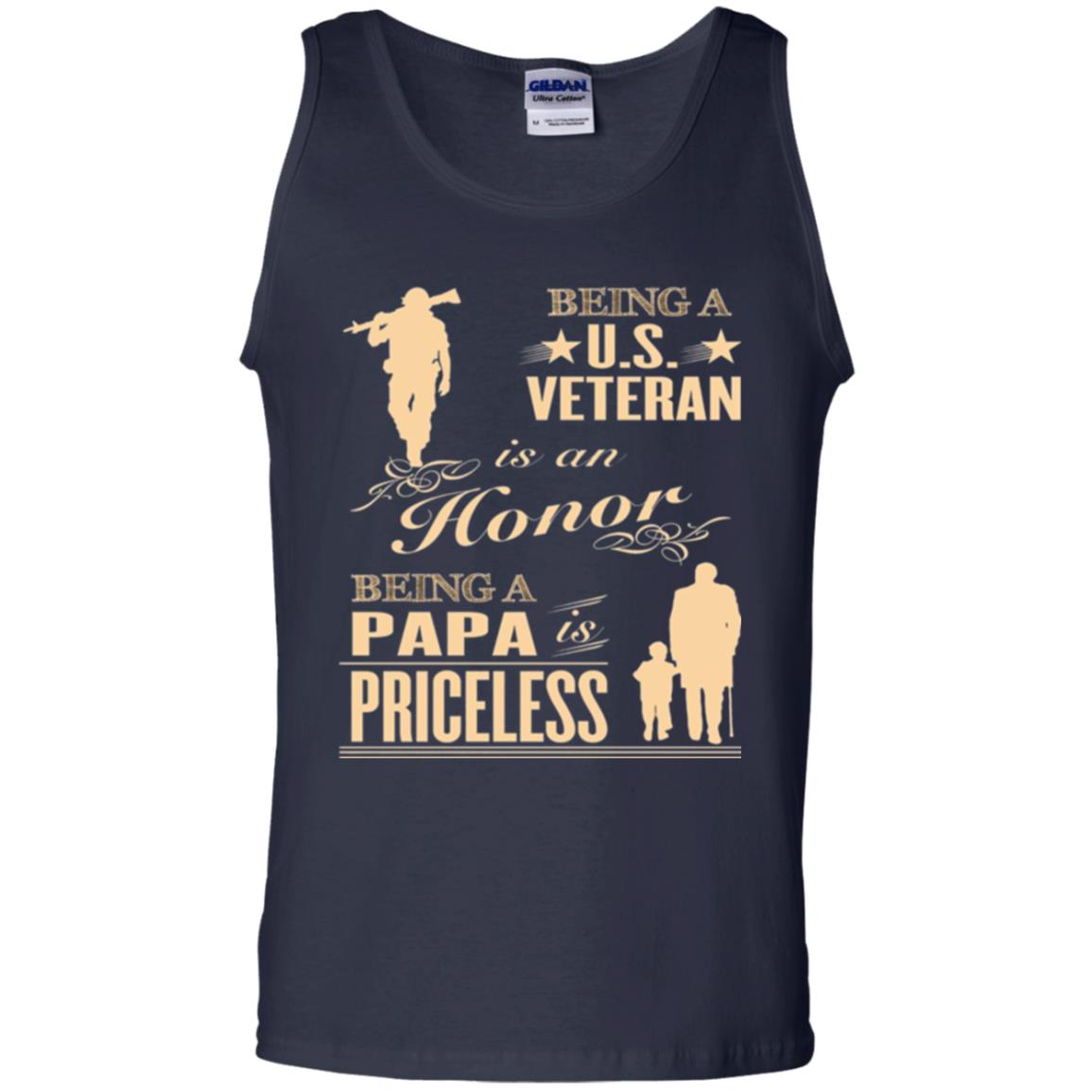Papa T-shirt Being A U.s Veteran Navy