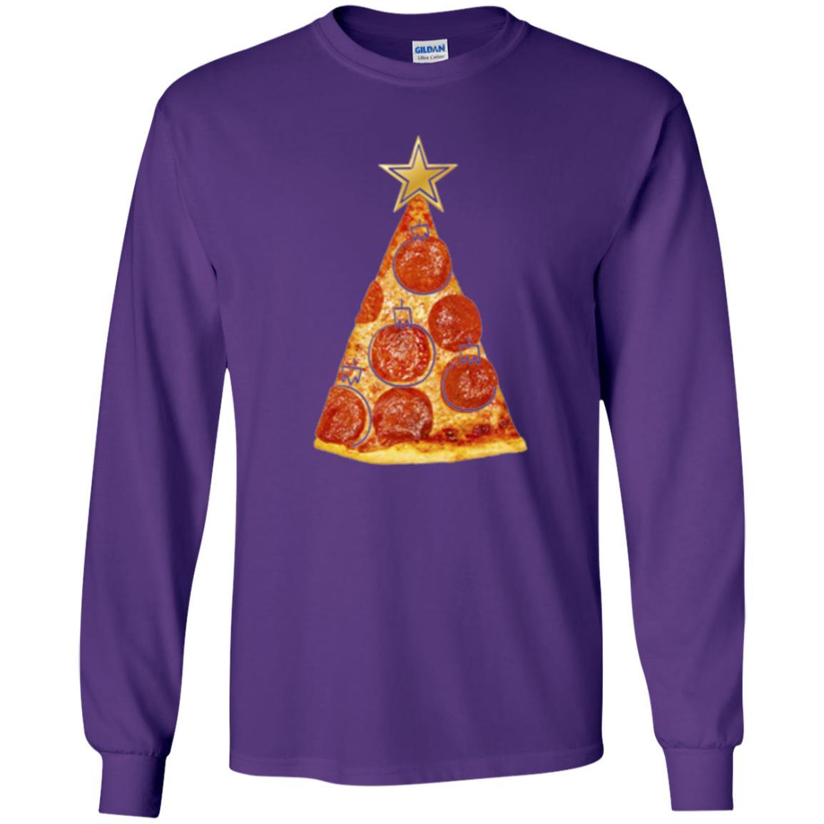 Merry Christmas T-shirt Pizza Slice Christmas Tree