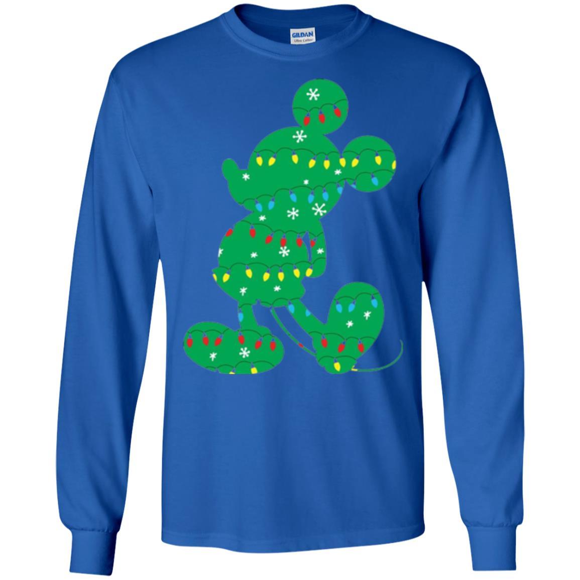 Christmas T-shirt Disney Mickey Mouse Fairy Lights Royal
