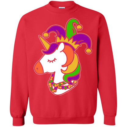 Mardi Gras Unicorn T-shirt Red
